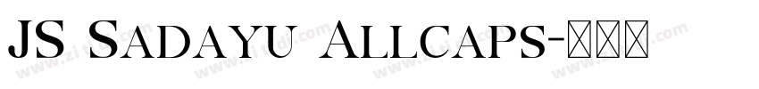 JS Sadayu Allcaps字体转换
